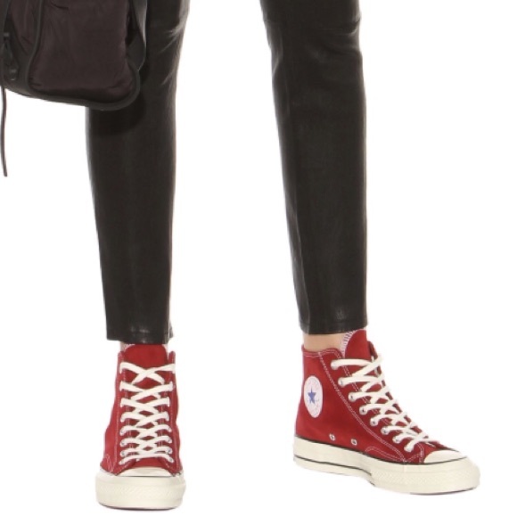 Converse CT 70 HI Vintage Suede Red Dahlia W AUTHE - Picture 2 of 8